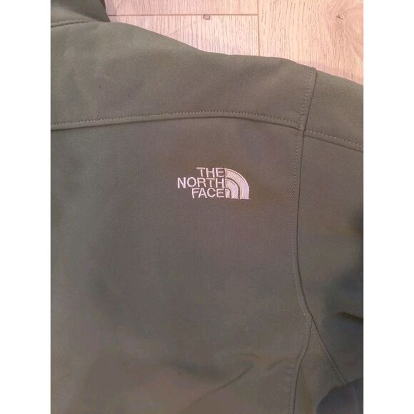 Men's North Face Soft Shell Jacket Green With Fleece Lining Size Small - Picture 5 of 10